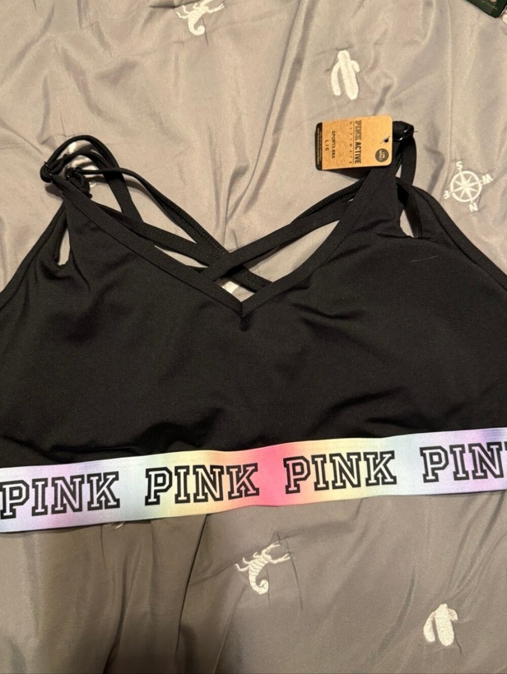 ❤NWT!!❤ VS PINK OMBRE GRADIENT BRA BRALETTE SIZE Large L